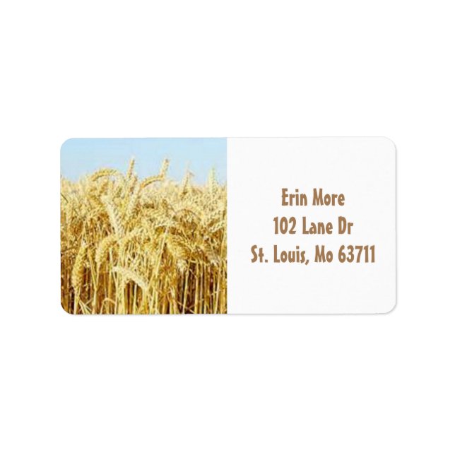 Wheat Field Label (Front)