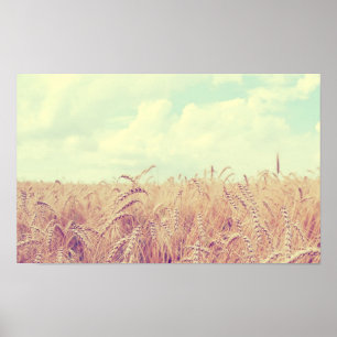 Wheat field poster