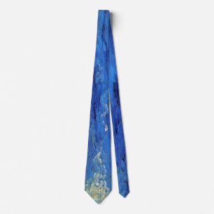 Wheat Field Under Clouded Sky by Vincent van Gogh Tie