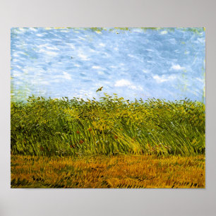 Wheat Field with a Lark Van Gogh Fine Art Poster