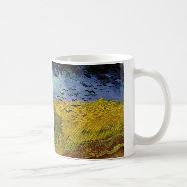 Wheat Field with Crows Coffee Mug (Right)