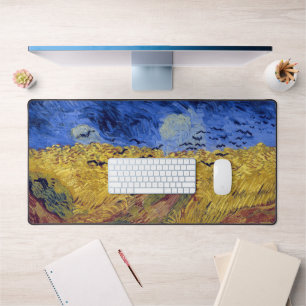 Wheat Field with Crows Van Gogh Desk Mat