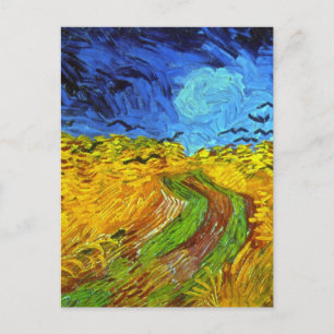 Wheat Field with Crows Van Gogh Fine Art Postcard