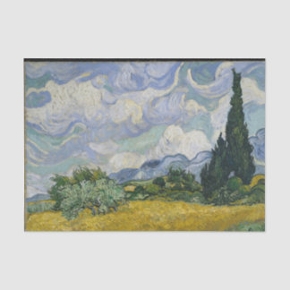 Wheat Field with Cypresses Decoupage Tissue Paper
