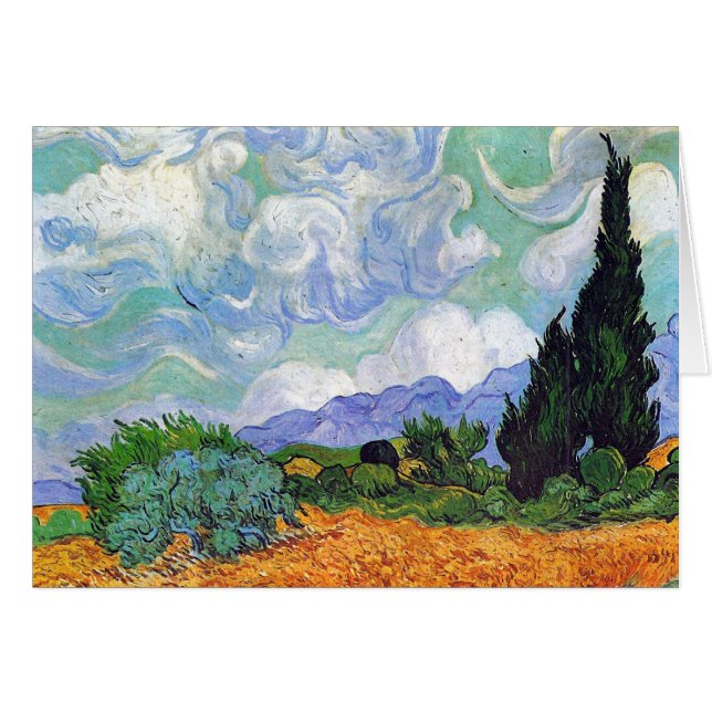 Wheat Field with Cypresses Van Gogh Fine Art (Front Horizontal)