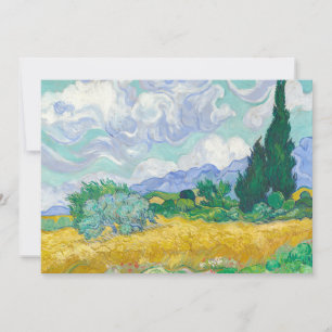 Wheat Field with Cypresses Vincent van Gogh