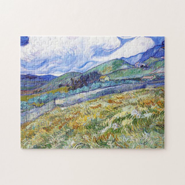 Wheat Field with Mountains in the Background Jigsaw Puzzle (Horizontal)