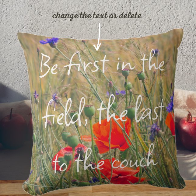 Wheat field with poppies and cornflowers cushion (Creator Uploaded)