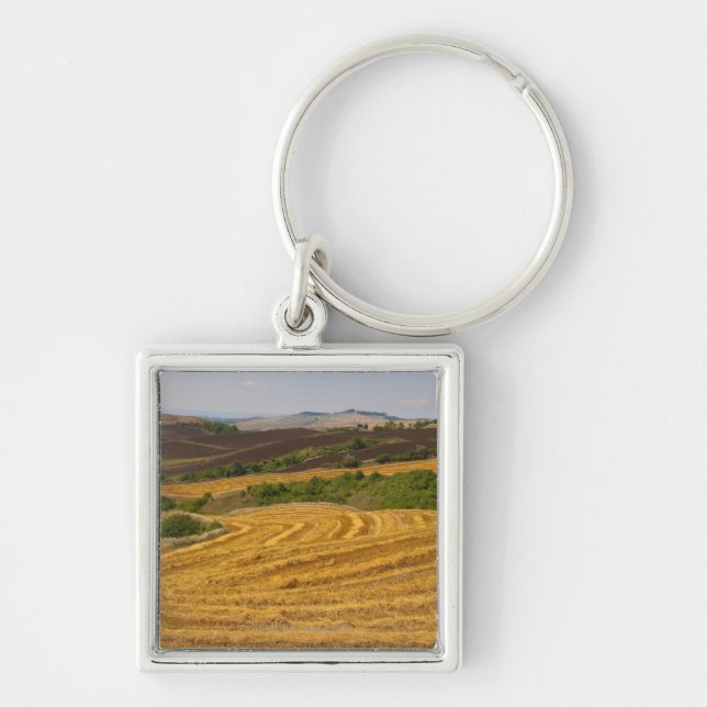 Wheat fields after harvest key ring (Front)