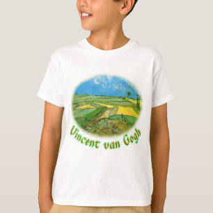Wheat Fields at Auvers Under Clouded Sky, van Gog T-Shirt