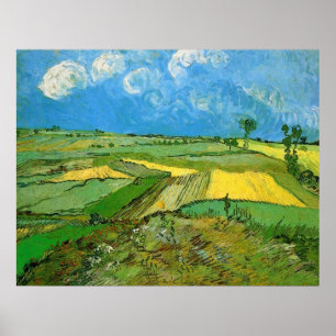Wheat Fields at Auvers Under Clouded Sky, Vincent Poster