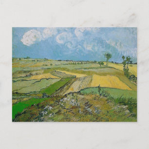 Wheat Fields Auvers Clouded Sky Van Gogh Fine Art Postcard