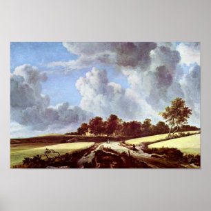 Wheat Fields By Ruisdael Jacob Isaaksz. Van Poster