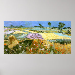 Wheat Fields Near Auvers Van Gogh Fine Art Poster