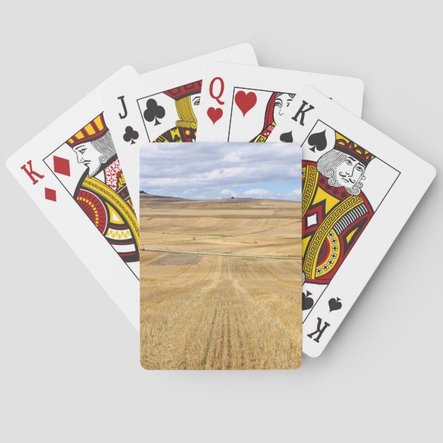 Wheat fields playing cards (Back)