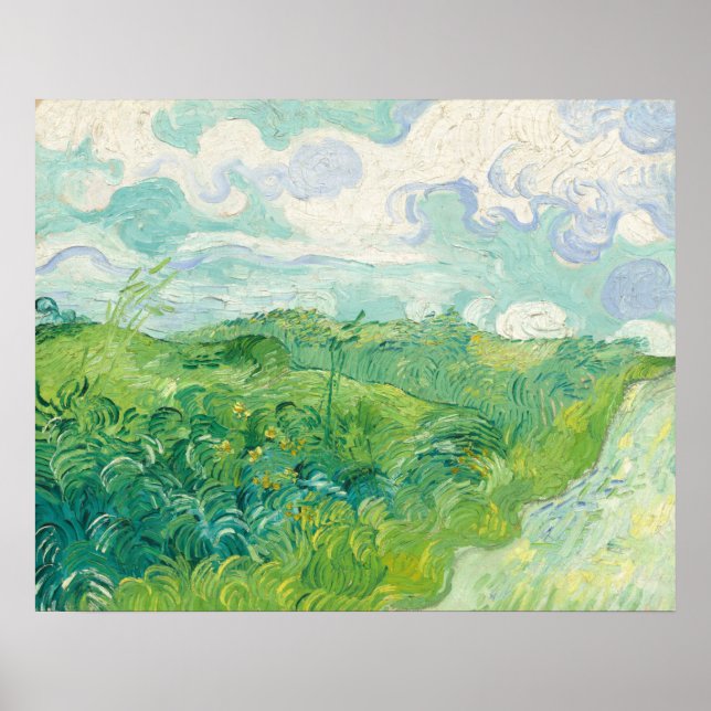 Wheat Fields - Vincent van Gogh Fine Art Poster (Front)
