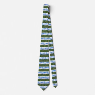 Wheat Fields with Haystacks by Vincent van Gogh Tie