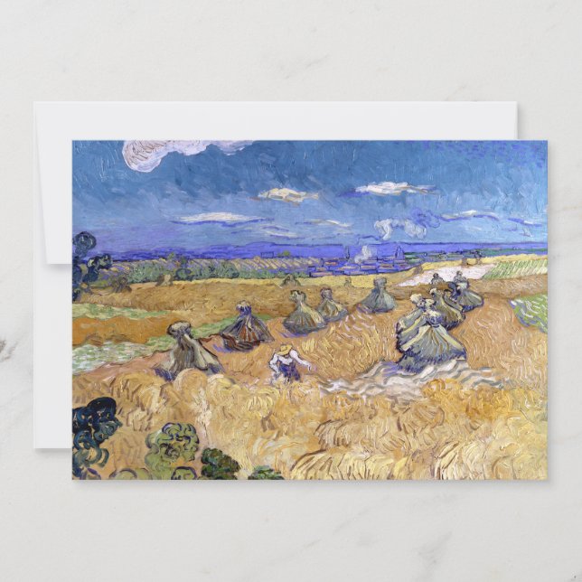 Wheat Fields with Reaper | Vincent van Gogh (Front)
