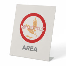 Wheat Free Area Customised Food Allergy Alert