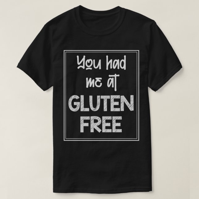 Wheat Free Diet Celiac Disease Gluten Free T-Shirt (Design Front)