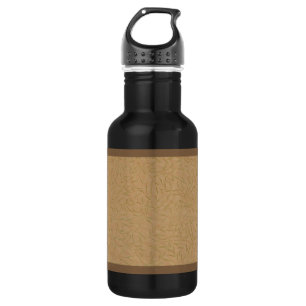 Wheat Gold Embossed Leaf Vines 532 Ml Water Bottle