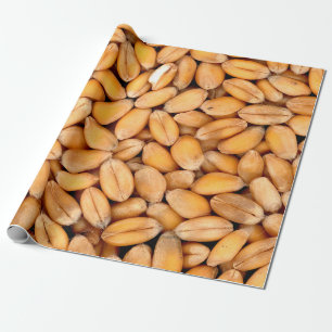 Wheat grains food cereals wrapping paper