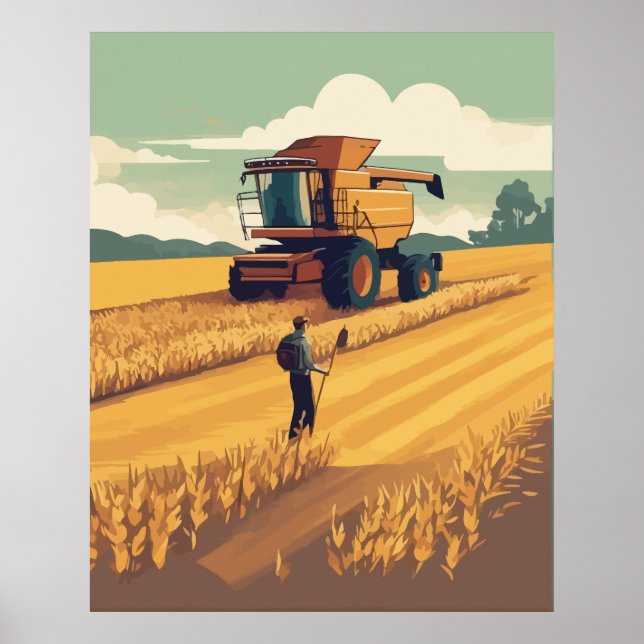 wheat harvested season poster (Front)