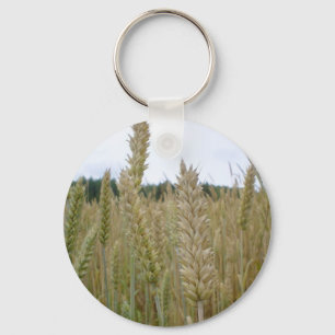 Wheat Plant Seeds Key Ring