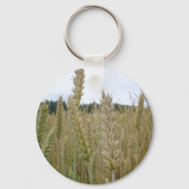 Wheat Plant Seeds Key Ring (Front)