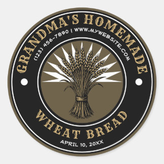 Wheat Sheave Label Template