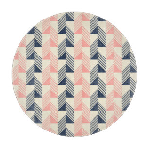 Wheat Silhouettes Vintage Colourful Pattern Cutting Board