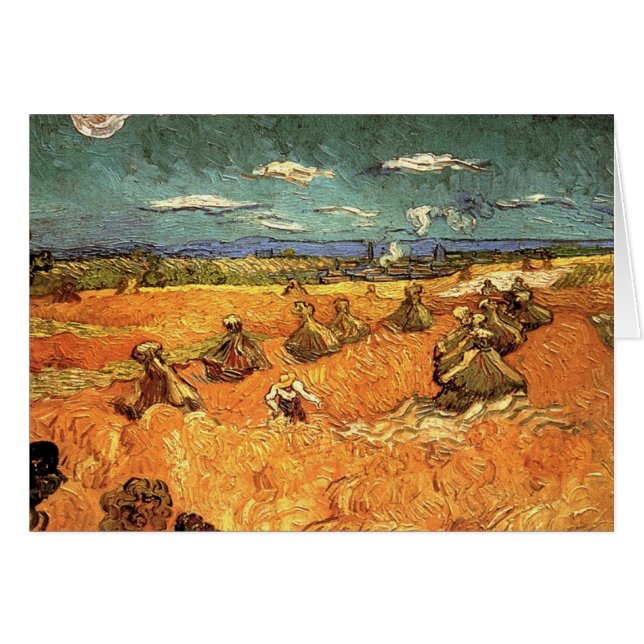 wheat Stacks with Reaper (Front Horizontal)