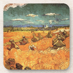 wheat Stacks with Reaper by Vincent van Gogh Coaster