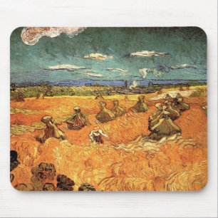 wheat Stacks with Reaper Mouse Pad