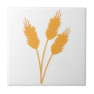Wheat Stalk Ceramic Tile