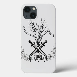 wheat, sword, and guardian for christmas iPhone 13 case