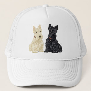 Wheaten and Black Scottish Terriers Trucker Hat