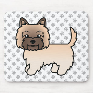 Wheaten Cairn Terrier Cute Cartoon Dog Mouse Pad