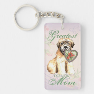 Wheaten Heart Mum Key Ring