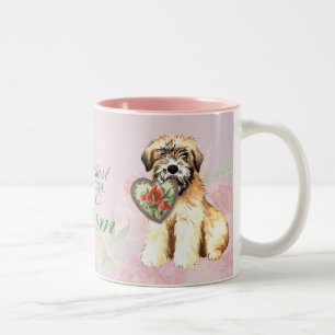 Wheaten Hearts Mum Two-Tone Coffee Mug