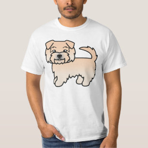 Wheaten Norfolk Terrier Cartoon Dog Caricature Art T-Shirt