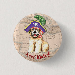 Wheaten Pirate 3 Cm Round Badge