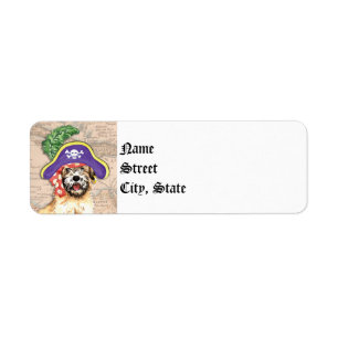 Wheaten Pirate Return Address Label