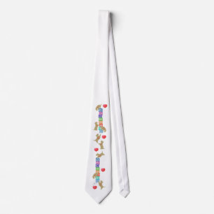 Wheaten Scottie Blocks !! Tie