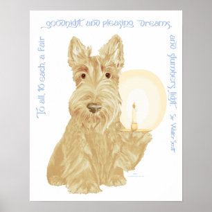 Wheaten Scottie Goodnight Poster