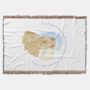 Wheaten Scottie Goodnight Throw Blanket