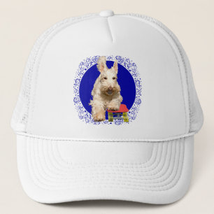 Wheaten Scottie on a Skateboard Trucker Hat