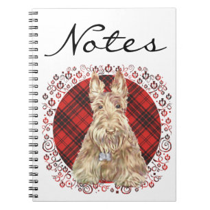 Wheaten Scottie Tartan Notebook