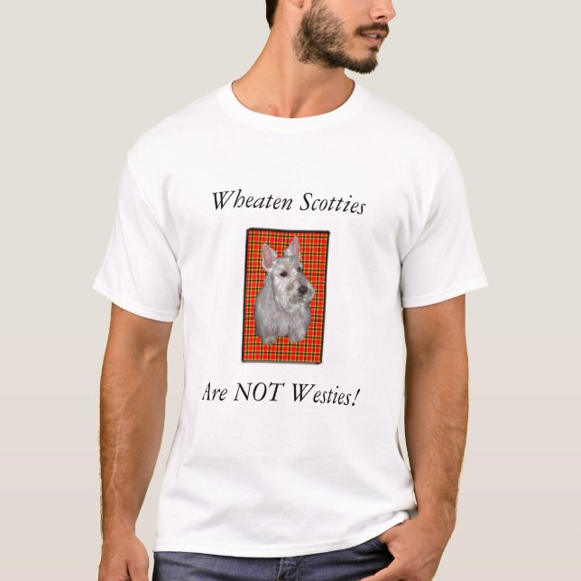 Wheaten Scotties are NOT Westies! T-Shirt (Front)