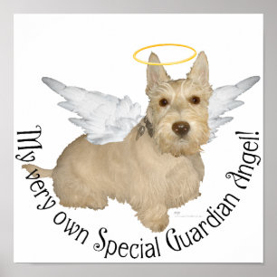 Wheaten Scottish Terrier Angels Poster